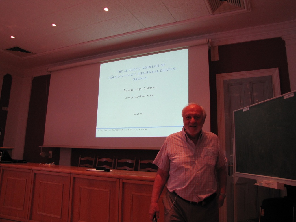 Plenary talk by F.H. Szafraniec