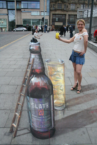 Julian Beever and Pavement drawings