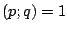$(p;q)=1$