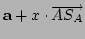 $\mathbf{a}+x\cdot\overrightarrow{AS_{A}}$