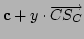 $\mathbf{c}+y\cdot\overrightarrow{CS_{C}}$
