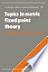 Topics in metric fixed point theory