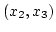 $(x_2,x_3)$