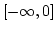 $[- \infty,0]$