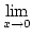 $\lim\limits_{x\rightarrow0}$