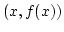$(x,f(x))$