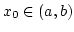 $x_0\in(a,b)$
