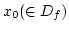 $x_0(\in D_f)$
