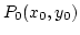 $P_0(x_0,y_0)$