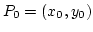 $P_0=(x_0,y_0)$
