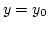 $y=y_0$