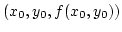 $(x_0,y_0,f(x_0,y_0))$